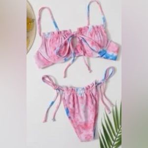 Tie-dye bikini set